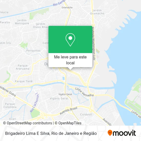 Brigadeiro Lima E Silva mapa