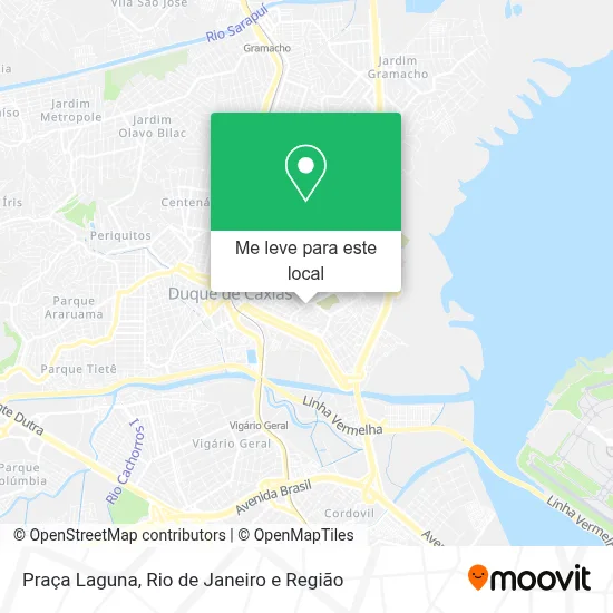Praça Laguna mapa