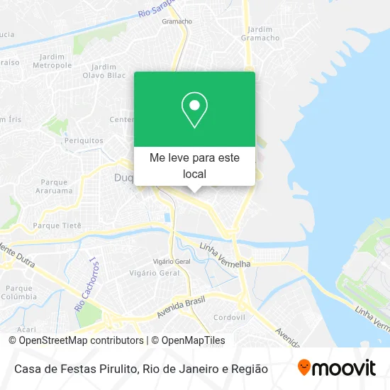 Casa de Festas Pirulito mapa