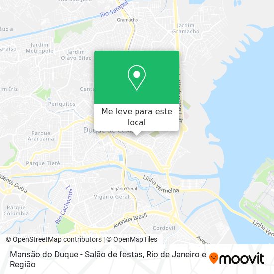 Mansão do Duque - Salão de festas mapa