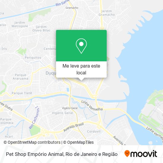 Pet Shop Empório Animal mapa