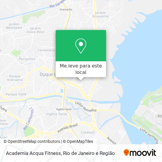 Academia Acqua Fitness mapa