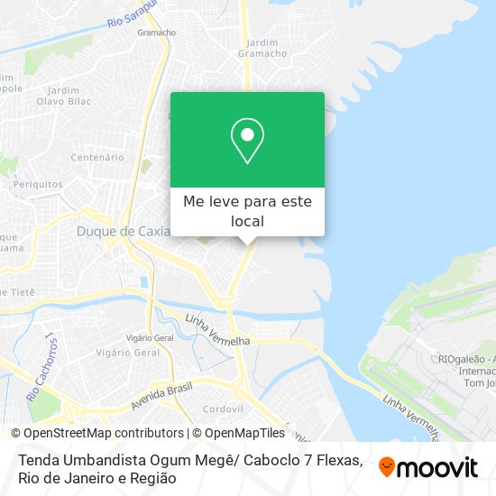 Tenda Umbandista Ogum Megê/ Caboclo 7 Flexas mapa