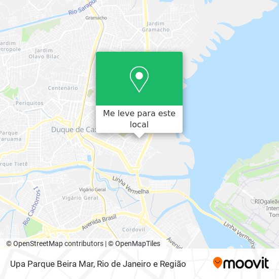 Upa Parque Beira Mar mapa
