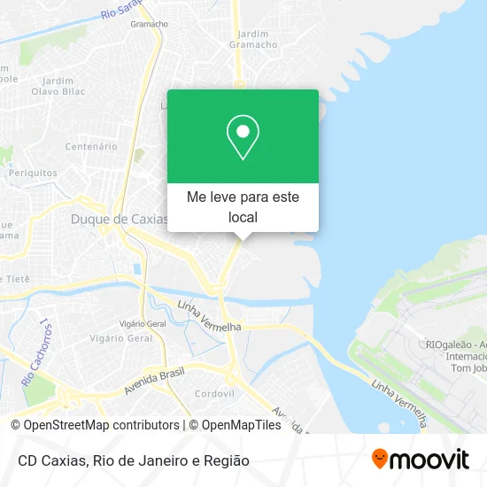 CD Caxias mapa