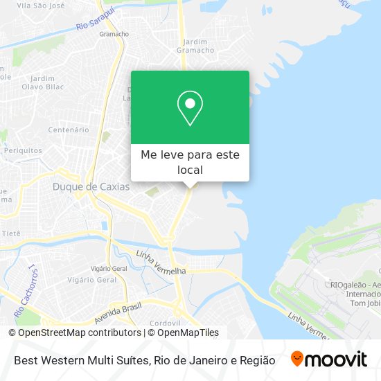 Best Western Multi Suítes mapa