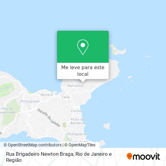 Rua Brigadeiro Newton Braga mapa