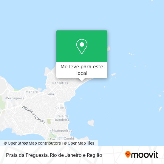 Praia da Freguesia mapa
