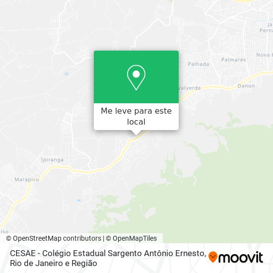 CESAE - Colégio Estadual Sargento Antônio Ernesto mapa