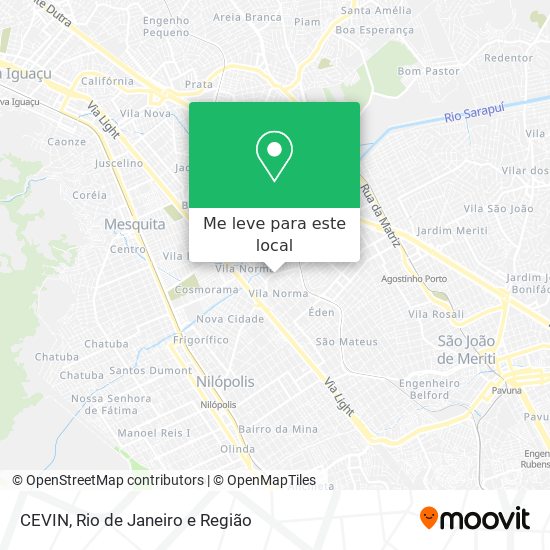 CEVIN mapa