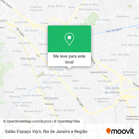Salão Espaço Vip's mapa