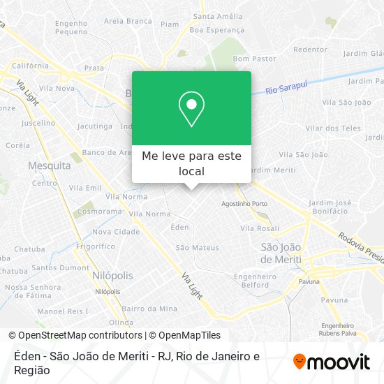 Éden - São João de Meriti  -  RJ mapa
