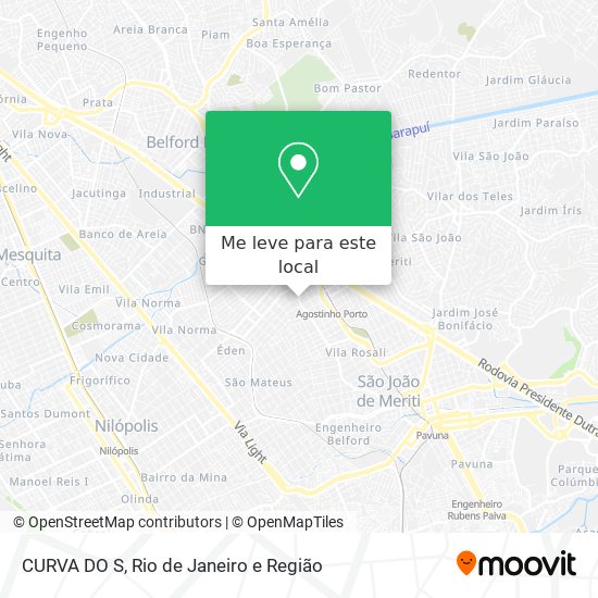 CURVA DO S mapa