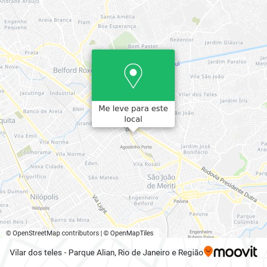 Vilar dos teles - Parque Alian mapa