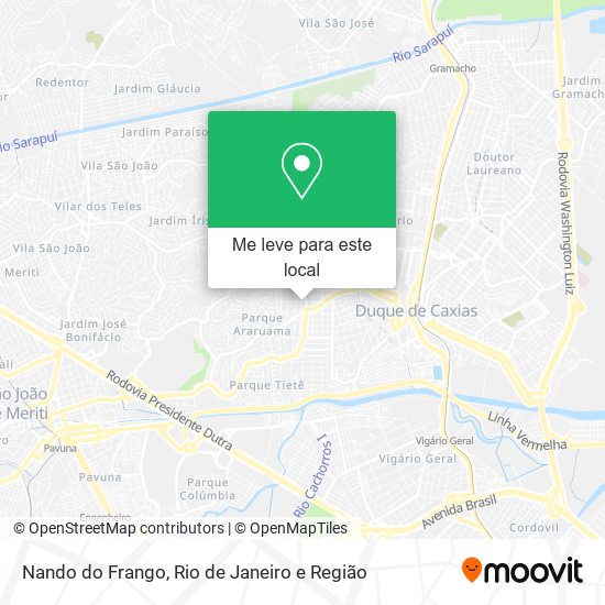 Nando do Frango mapa
