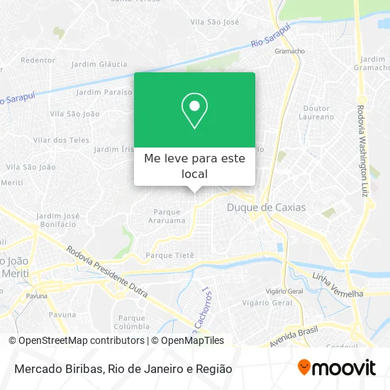 Mercado Biribas mapa
