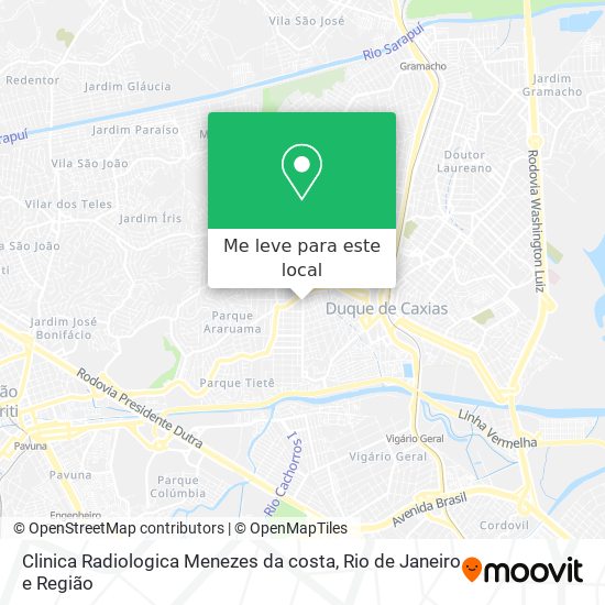 Clinica Radiologica Menezes da costa mapa