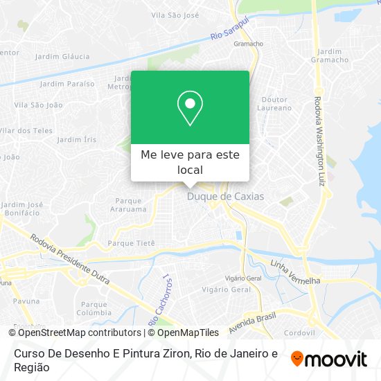 Curso De Desenho E Pintura Ziron mapa