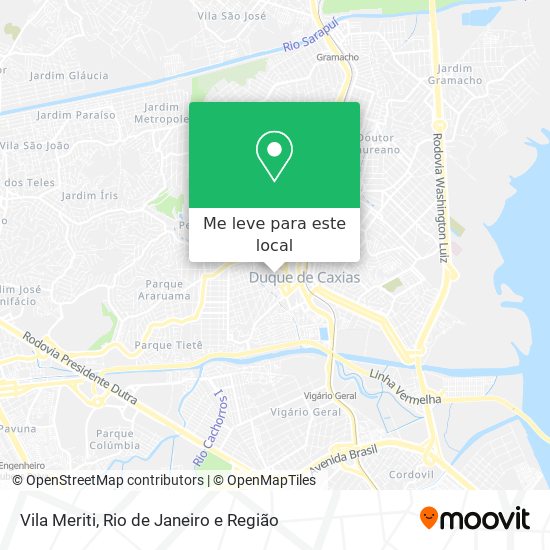 Vila Meriti mapa