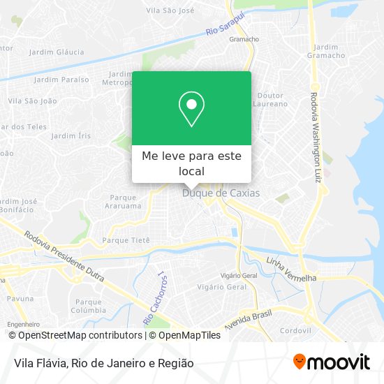 Vila Flávia mapa
