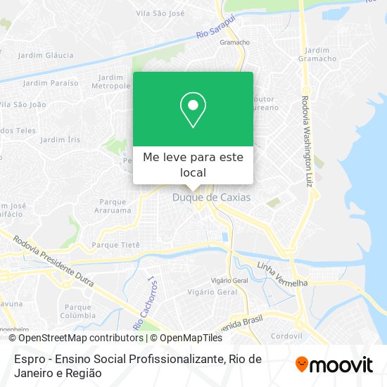 Espro - Ensino Social Profissionalizante mapa