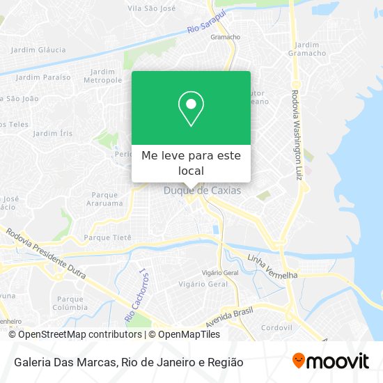 Galeria Das Marcas mapa