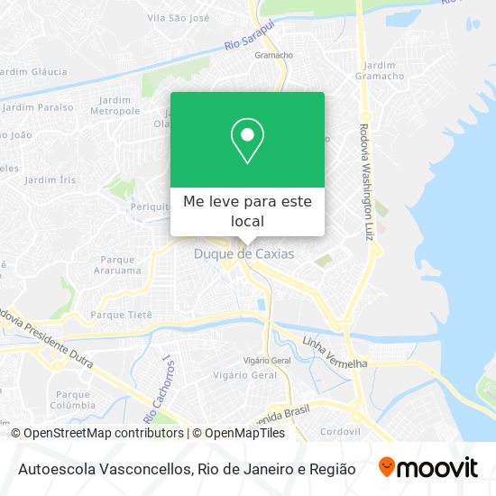 Autoescola Vasconcellos mapa