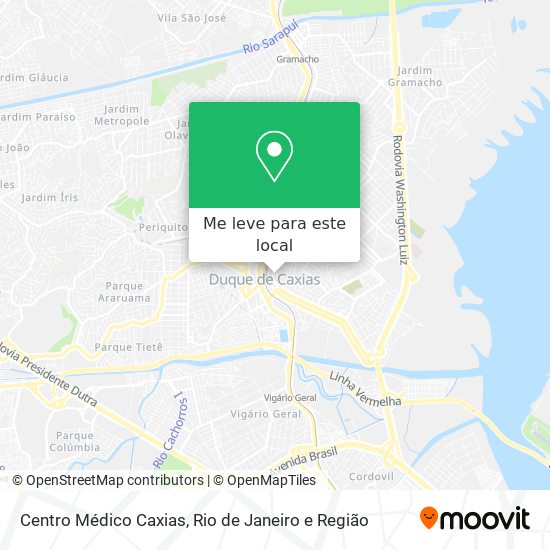 Centro Médico Caxias mapa
