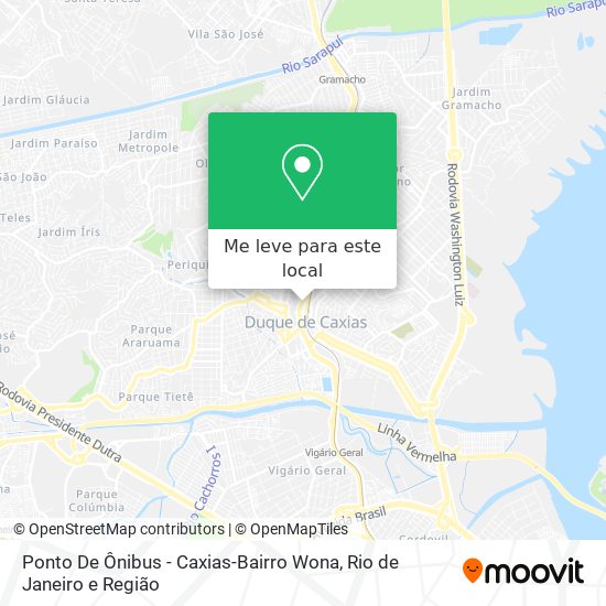 Ponto De Ônibus - Caxias-Bairro Wona mapa