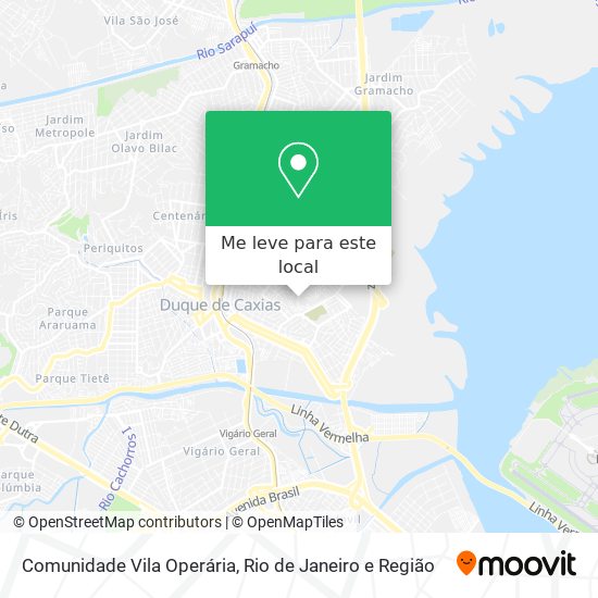 Comunidade Vila Operária mapa