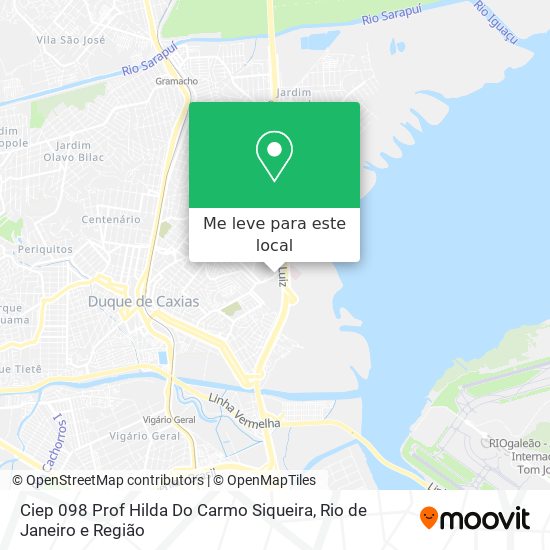 Ciep 098 Prof Hilda Do Carmo Siqueira mapa