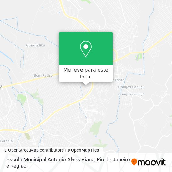 Escola Municipal Antônio Alves Viana mapa