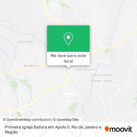 Primeira Igreja Batista em Apolo II mapa