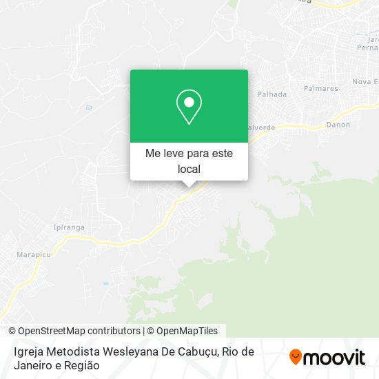 Igreja Metodista Wesleyana De Cabuçu mapa