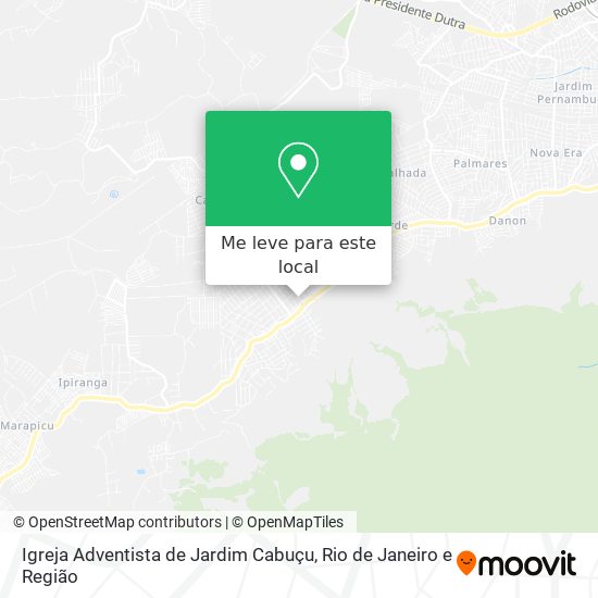Igreja Adventista de Jardim Cabuçu mapa