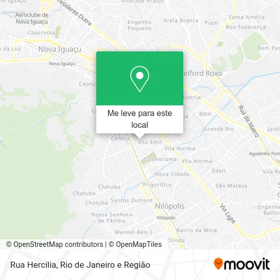Rua Hercilia mapa