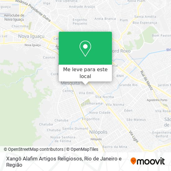 Xangô Alafim Artigos Religiosos mapa