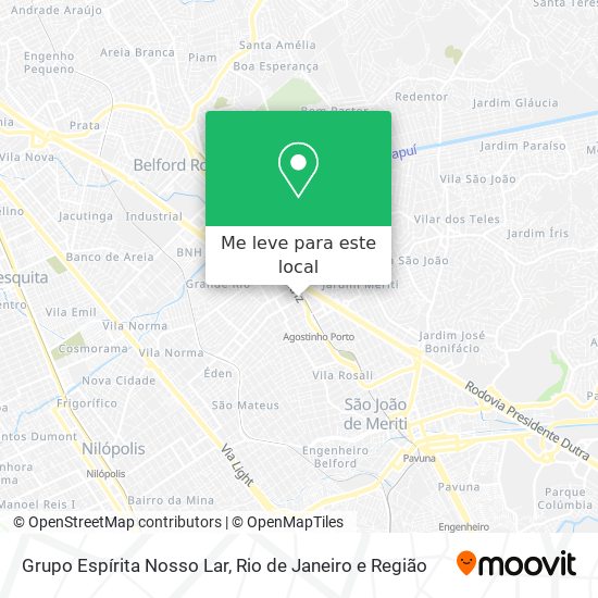 Grupo Espírita Nosso Lar mapa