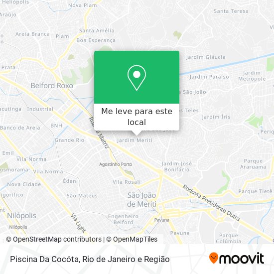 Piscina Da Cocóta mapa