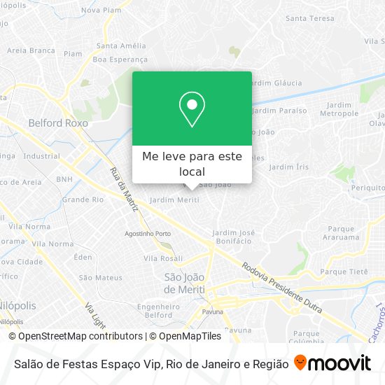 Salão de Festas Espaço  Vip mapa