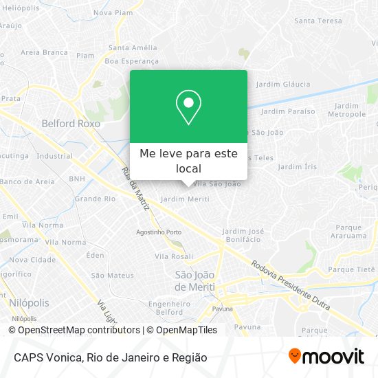 CAPS Vonica mapa