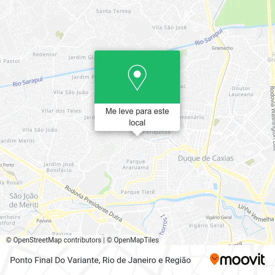 Ponto Final Do Variante mapa