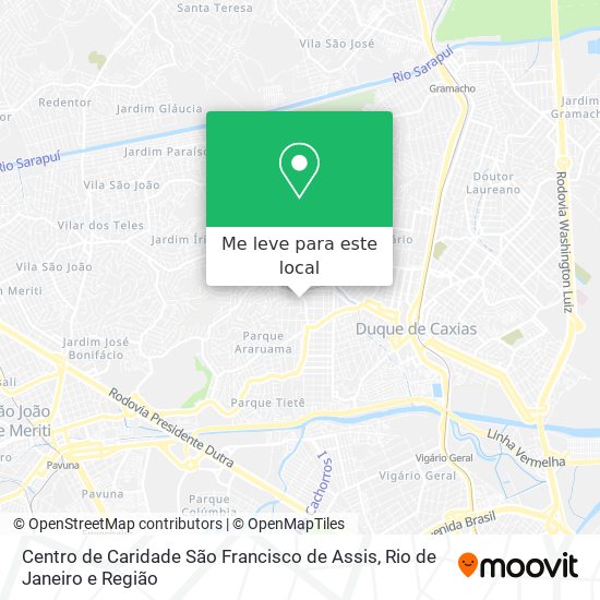 Centro de Caridade São Francisco de Assis mapa