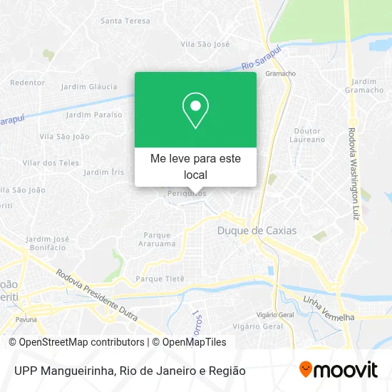 UPP Mangueirinha mapa