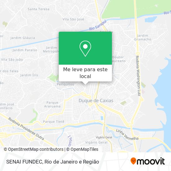 SENAI FUNDEC mapa