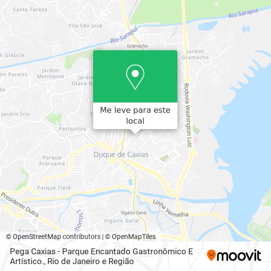 Pega Caxias - Parque Encantado Gastronômico E Artístico. mapa
