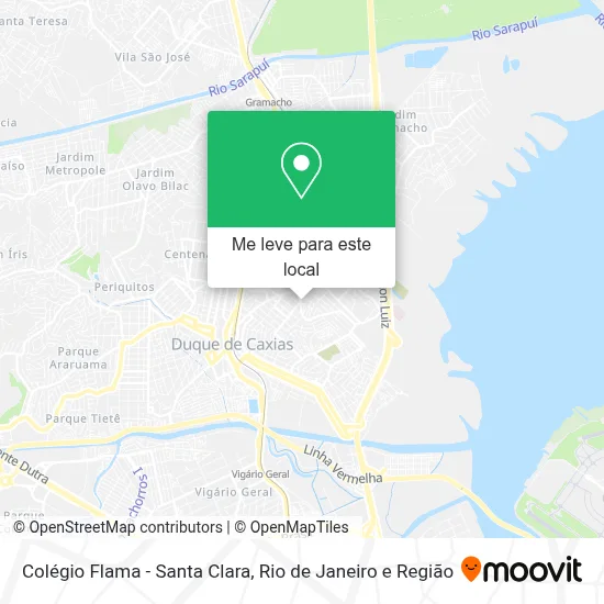 Colégio Flama - Santa Clara mapa