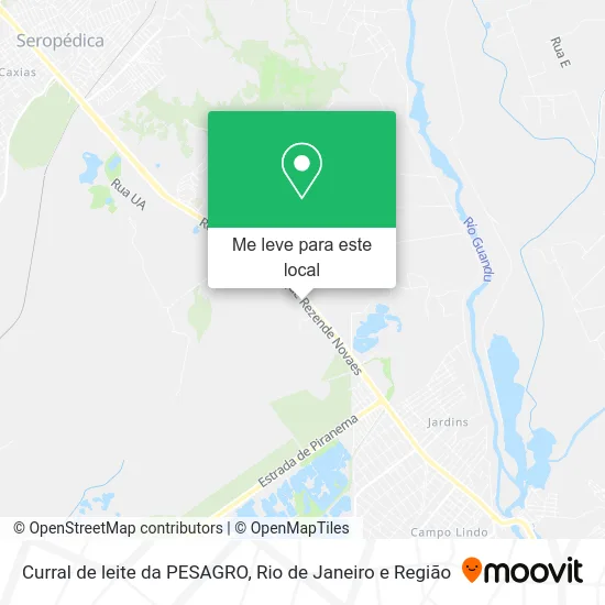Curral de leite da PESAGRO mapa