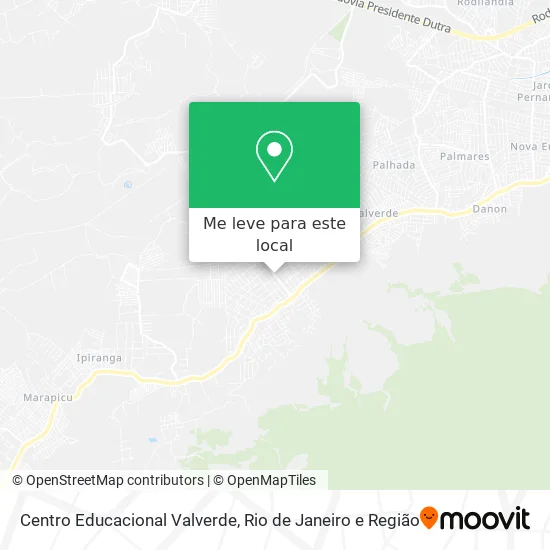 Centro Educacional Valverde mapa