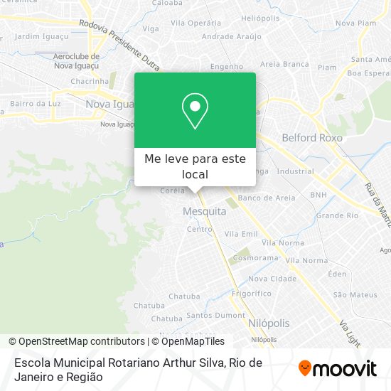 Escola Municipal Rotariano Arthur Silva mapa